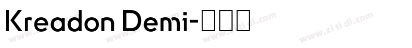 Kreadon Demi字体转换